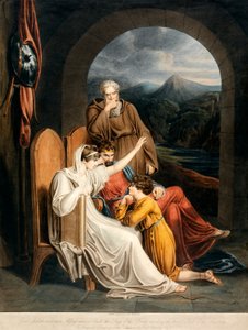 Drottning Judith reciterar till Alfred, pub. 1801.