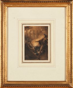 The Vision of the Descendants of Banquo (bläck och akvarell) av Richard Westall