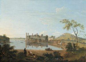 Caernarvon Castle, ca 1744 (olja på duk)