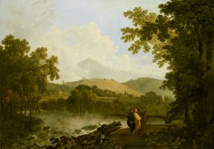 Cicero och hans två vänner, Atticus och Quintus, i hans villa i Arpinum, 1769-1770