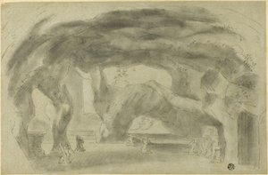 Interiör av en grotta av Richard Wilson