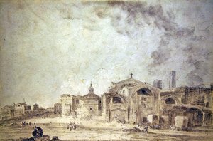 Diocletianus bad, Rom av Richard Wilson