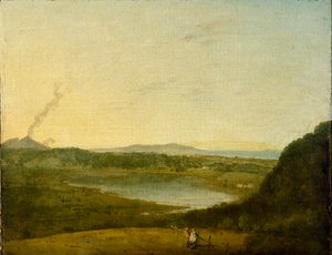 Lago di Agnano, c1752 av Richard Wilson