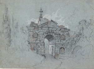 Den förstörda bågen i Kew, c1760-talet av Richard Wilson