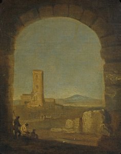 Torre del Fiscale, nära Rom, Italien, ca 1775 (olja på duk) av Richard Wilson