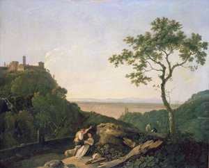 Utsikt över Tivoli (olja på duk) av Richard Wilson