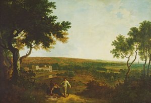 Wilton House from the South (olja på duk) av Richard Wilson
