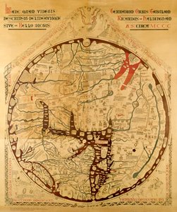 Framför Hereford Mappa av Richard of Haldingham