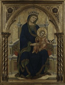 Jungfru och barn på tronen, c.1350