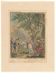 Telemachus och Mentor anländer till nymfen Calypso Telemachus-serien (serietitel) av Rienk Keyert