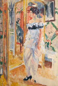 Porträtt av Madame Giroux, ca 1912-13 (olja på duk)