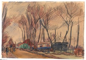 Väg i regnet – Amersfoort av Rik Wouters