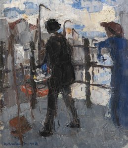 Målaren på Hoogbrug i Mechelen av Rik Wouters