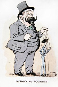 Willy och Polaire, tidigt 1900-tal (färg litho)
