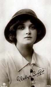Gladys Cooper 1888-1971, engelsk skådespelerska, tidigt 1900-tal.
