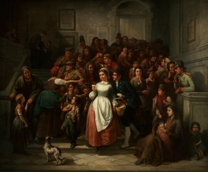Efter Lotteriet, 1859. av Ritter von Malheim Friedländer Friedrich