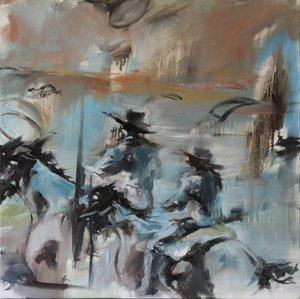 Blue Riders Overlap, 2015 (akvarell)