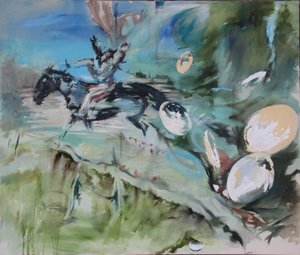 Stuntman Interruption, 2015 (akvarell)
