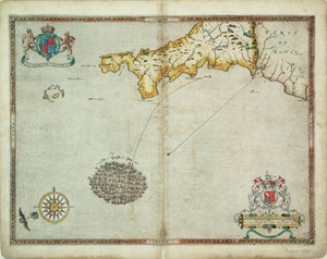 De spanska och engelska flottorna nära Plymouth den 30-31 juli