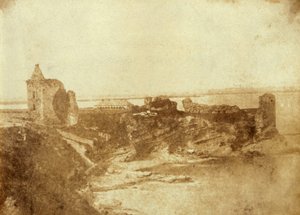 Tryck av St. Andrews Castle i Fife, Skottland. Från J. Paul Getty Museum