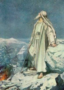 Räkna stjärnorna (färg litho) av Robert Ambrose Dudley