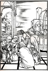 En illustration från Stormen, 1901 1901-1902 av Robert Anning Bell