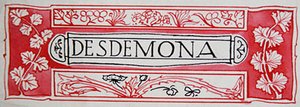 Desdemona, från Shakespeares hjältinnor av Anna Murphy Jameson av Robert Anning Bell