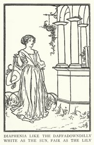 Diaphenia som daffadowndilly, vit som solen, ljus som liljan (litho)