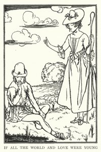 Om hela världen och kärleken var ung (litho) av Robert Anning Bell