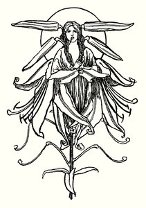 Illustration till dikter av John Keats (litho) av Robert Anning Bell