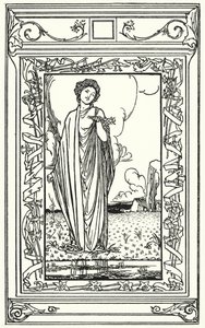 Illustration till dikter av John Keats (litho) av Robert Anning Bell