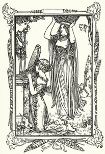 Illustration till dikter av John Keats (litho) av Robert Anning Bell