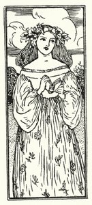 Illustration till dikter av John Keats (litho) av Robert Anning Bell