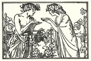 Illustration till dikter av John Keats: Endymion (litho) av Robert Anning Bell