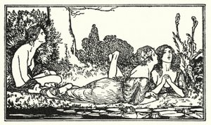 Illustration till dikter av John Keats: Endymion (litho) av Robert Anning Bell