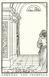 Illustration till dikter av John Keats: Isabella or The Pot of Basil (litho) av Robert Anning Bell