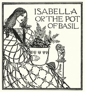 Illustration till dikter av John Keats: Isabella or The Pot of Basil (litho)
