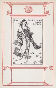 Illustration till dikter av John Keats: La Belle Dame Sans Merci (litho) av Robert Anning Bell
