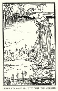 Illustration till dikter av John Keats: Lamia (litho)