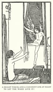 Illustration till dikter av John Keats: Ode To Psyche (litho)