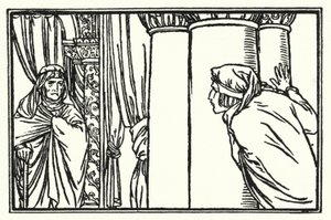 Illustration till dikter av John Keats: The Eve of St Agnes (litho) av Robert Anning Bell