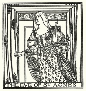 Illustration till dikter av John Keats: Agnes-kvällen (litografi) av Robert Anning Bell