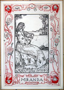 Miranda, från Shakespeares hjältinnor av Anna Murphy Jameson av Robert Anning Bell