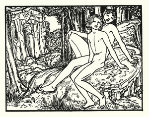 Shelley: Prometheus Unbound (litografi) av Robert Anning Bell