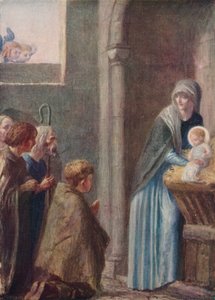 The Adoration of the Magi, sent 1800-tal, 1912 av Robert Anning Bell