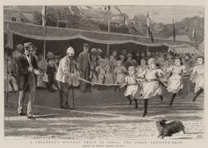En barnhelg i Indien, flickornas hopptävling av Robert Barnes