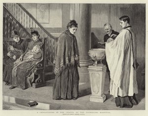 Ett dop i kapellet på Foundling Hospital av Robert Barnes