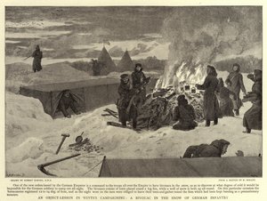 En objektlektion i vinterkampanj, en bivack i det tyska infanteriets snö av Robert Barnes