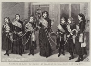 Framförande av Haydns leksakssymfoni av barn från Royal Asylum of St Anne, Redhill av Robert Barnes