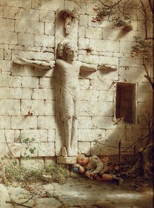 I Romsey Abbey, 1899 av Robert Bateman